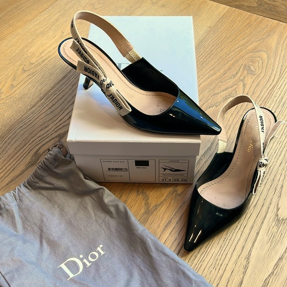 J’Adior slingback pumps in patten leather - Picture 2 of 5